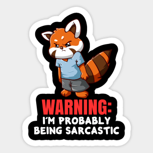 red panda lover Sticker